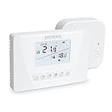 Programmierbares Funk-Thermostat Raumregler Set Mi-300S RF für Fußbodenheizung, Heizkessel, Elektroheizung